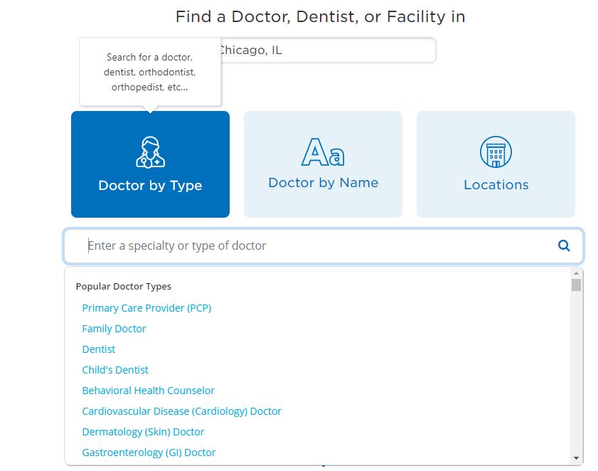 Cigna doctor lookup caresource providers dentist